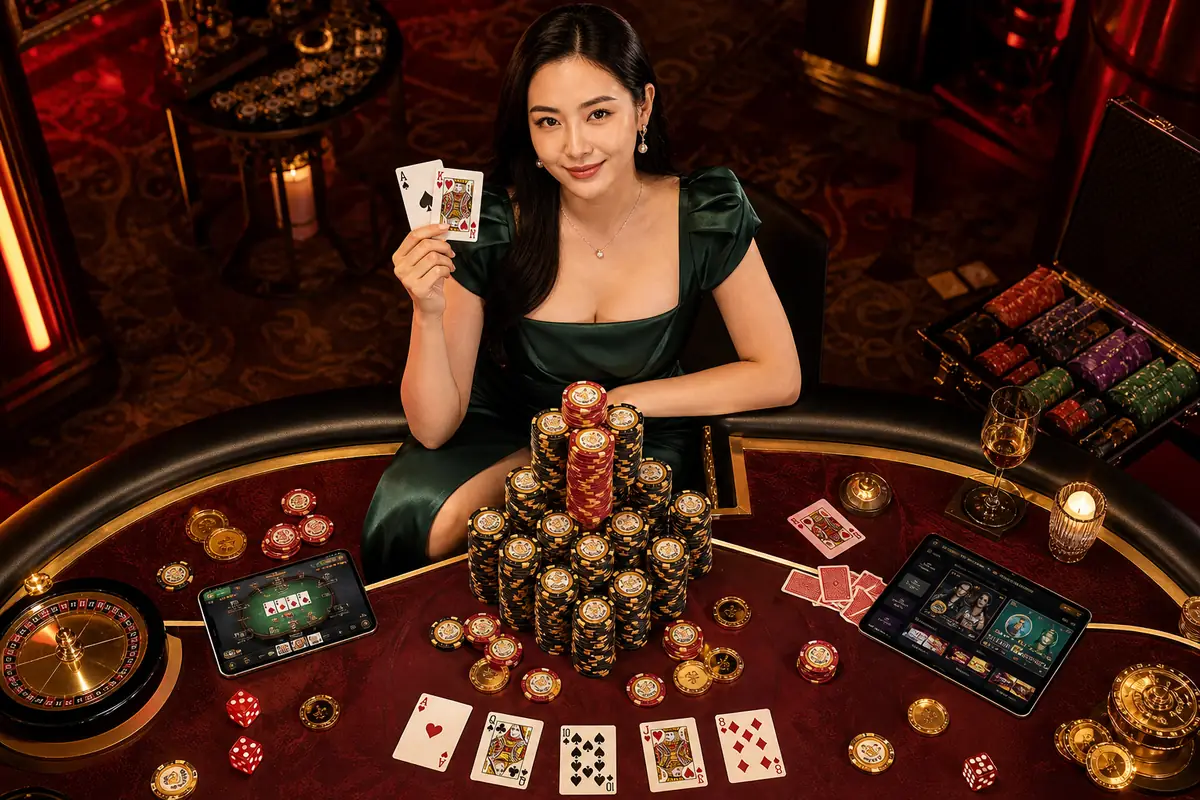 kiss98 Casino suasana meja live dealer